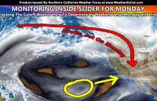 Arctic Storm To Enter Southwestern United States; Monitoring System Track Which Will Also Bring a Strong Santa Ana Wind Event By Monday