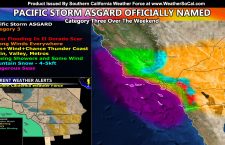 Pacific Storm Asgard Official; Category Three To Start This Weekend As Shift In Track To Favor Southern California Happened Overnight; Details