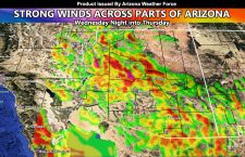 Strong Winds Across Parts of Metro and Rural Arizona Wednesday night into Thursday; Zoom-in Models Included