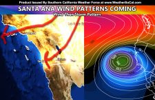 More Santa Ana Winds Events Coming Surrounding The Warm Period Of The Northridge Earthquake Anniversary; Then Storm Pattern