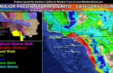 FINAL FORECAST: Major Pacific Storm DAIMYO impacts Southern California Starting Tonight, Goes Through Monday; Complete Model Image Suite
