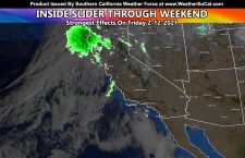 Inside Slider Effects Into Southern California Friday into the Weekend, Mostly on Friday
