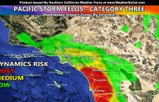 Pacific Storm Fellis; Category Three Into San Diego County On Wednesday Just Before Noon
