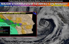 FINAL FORECAST:  Major Pacific Storm To Impact Metro Southern California Monday; Flood, Rain, Snow, and Wind Models Inside