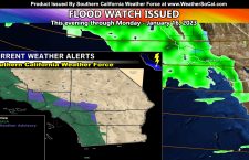 Flood Watch Reissued for Parts of Southern California with Second Storm System of the weekend