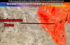 Thunderstorm Watch Issued for the Las Vegas Metro Areas Today Through The Overnight