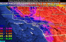Preliminary Rainfall Forecast for Southern California: Category Four Pacific Storm Assigned