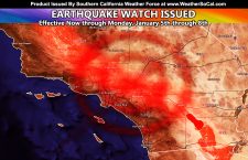 Earthquake Watch Issued for The San Andreas Fault Now Through January 8th; a Foreshock was Detected.