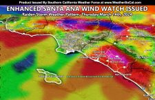 Enhanced Santa Ana Wind Watch Issued; Most Powerful Santa Ana Wind Event This Season Inbound